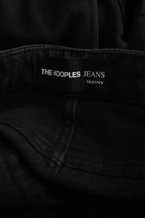 Jean slim The Kooples Noir en Coton