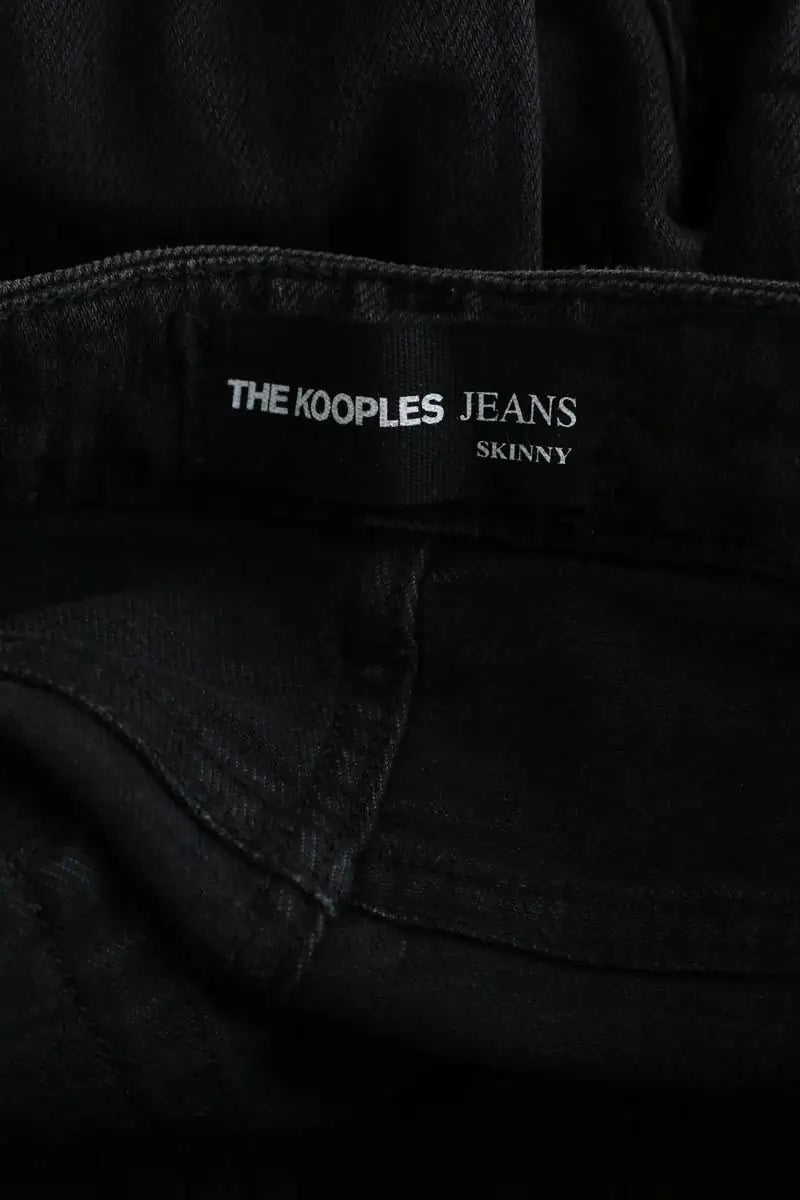 Jean slim The Kooples Noir en Coton