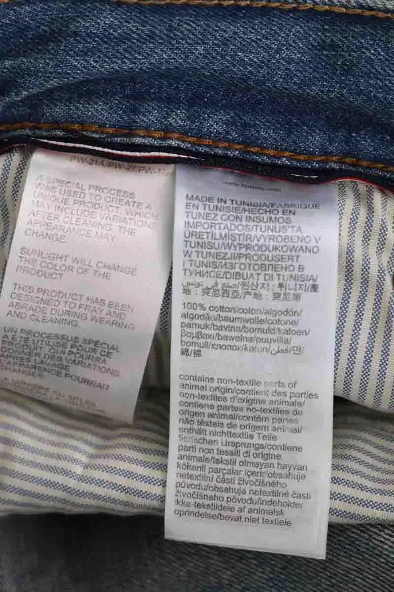 Jean slim Tommy Hilfiger Bleu en Coton