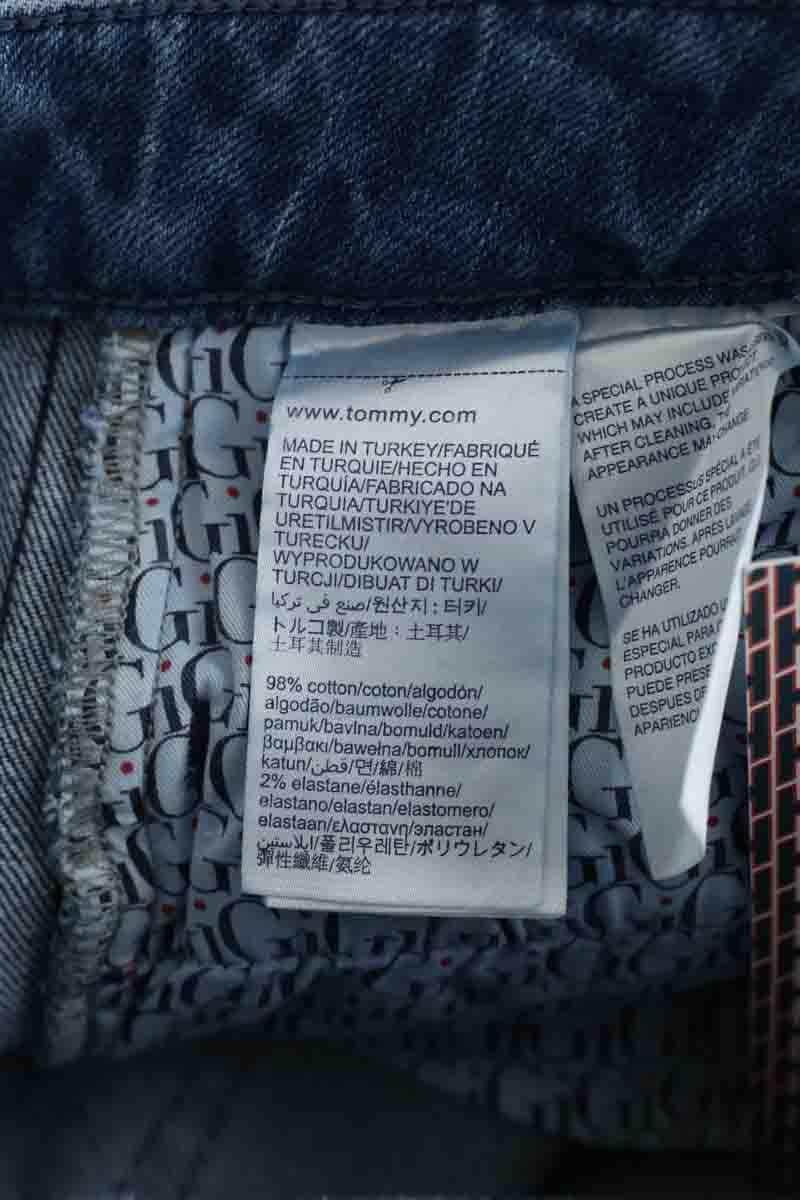 Jean slim Tommy Hilfiger Bleu en Coton