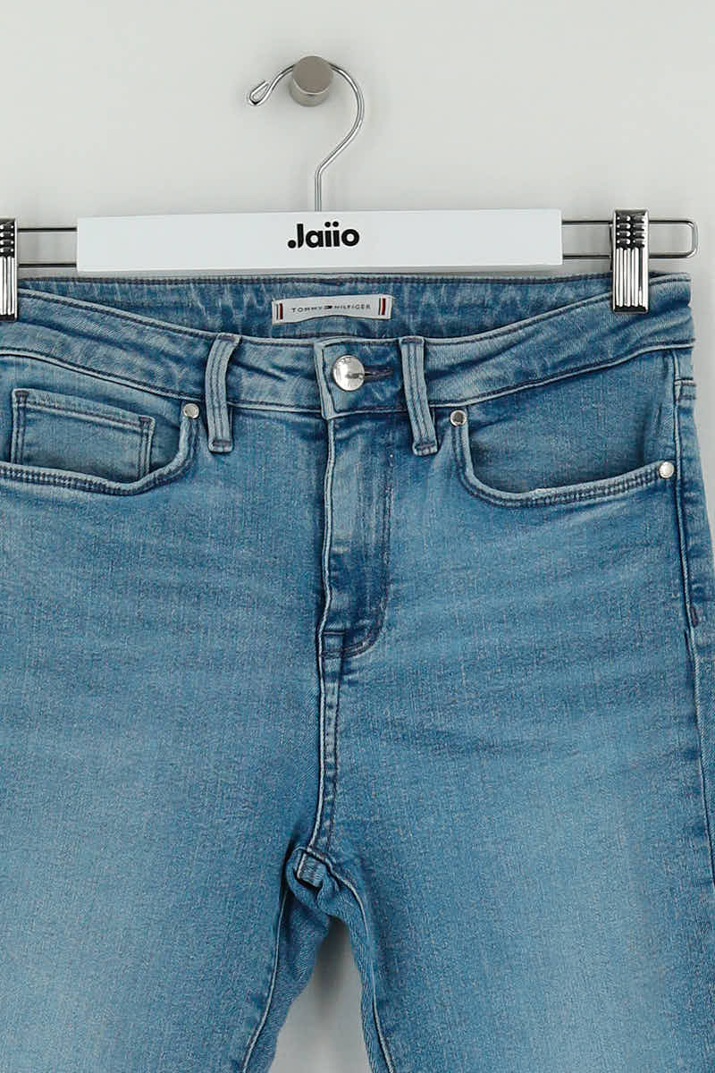 Jean slim Tommy Hilfiger Bleu en Coton
