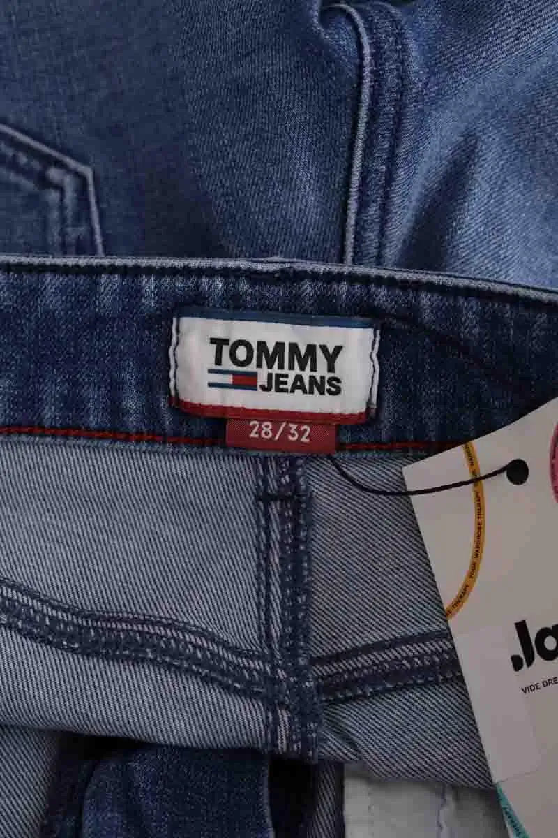 Jean slim Tommy Hilfiger Bleu en Coton