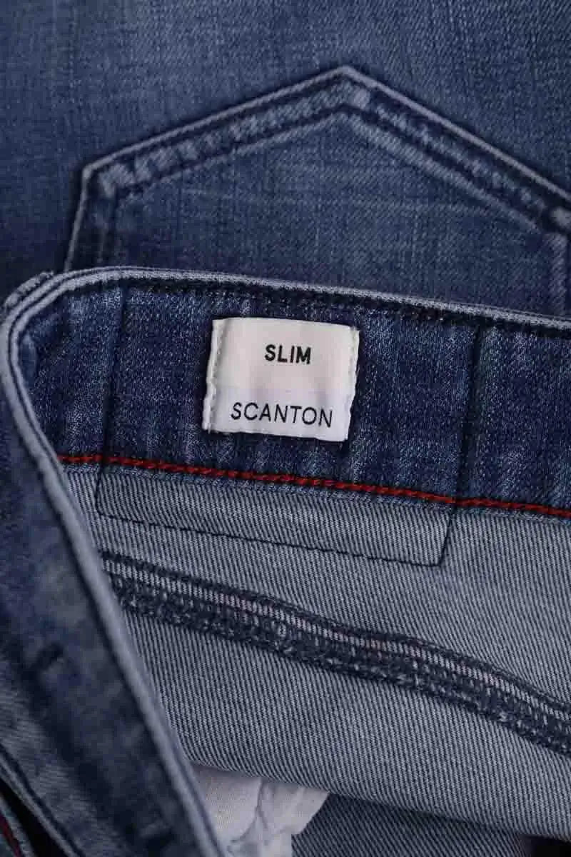 Jean slim Tommy Hilfiger Bleu en Coton