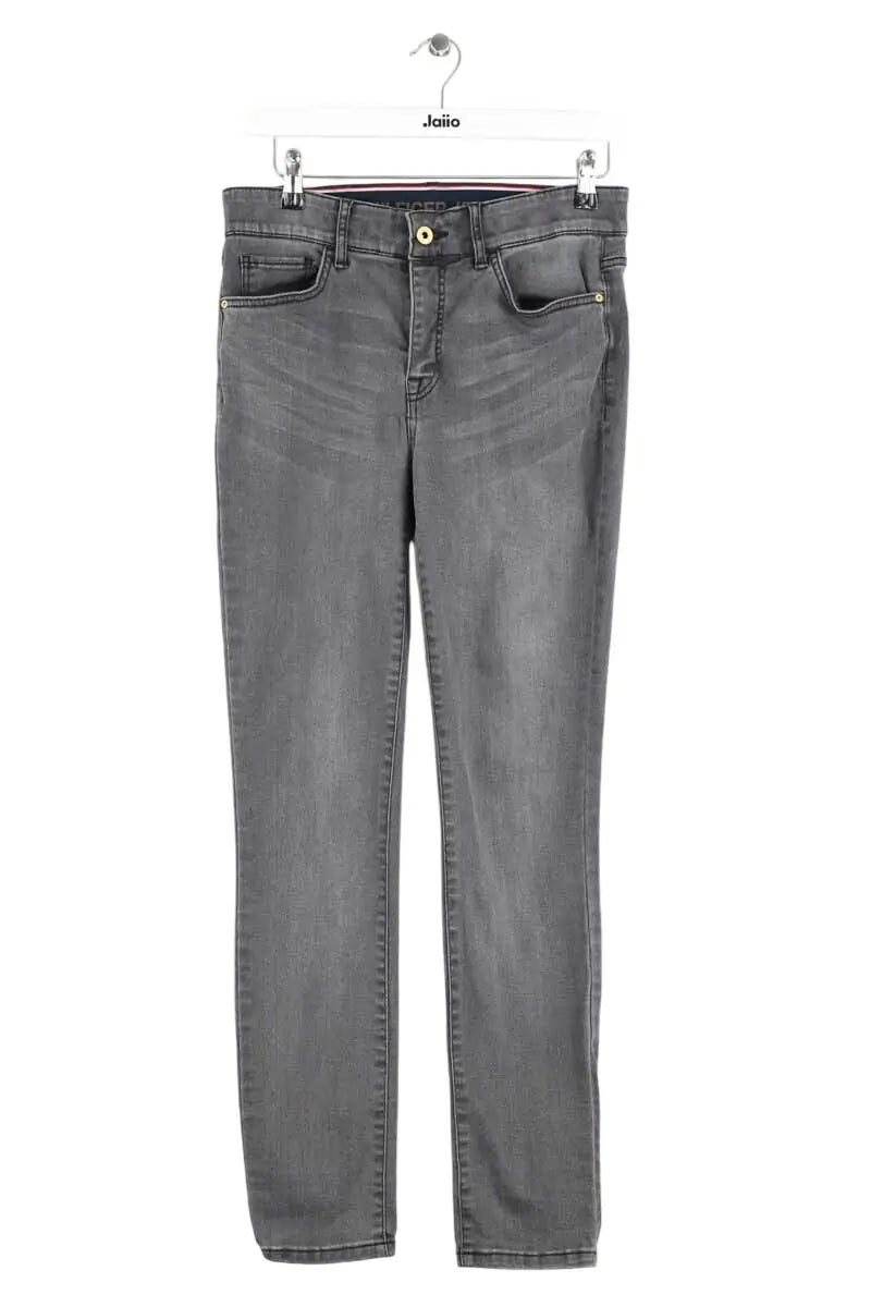 Jean slim Tommy Hilfiger Gris en Coton, taille S - Seconde Main