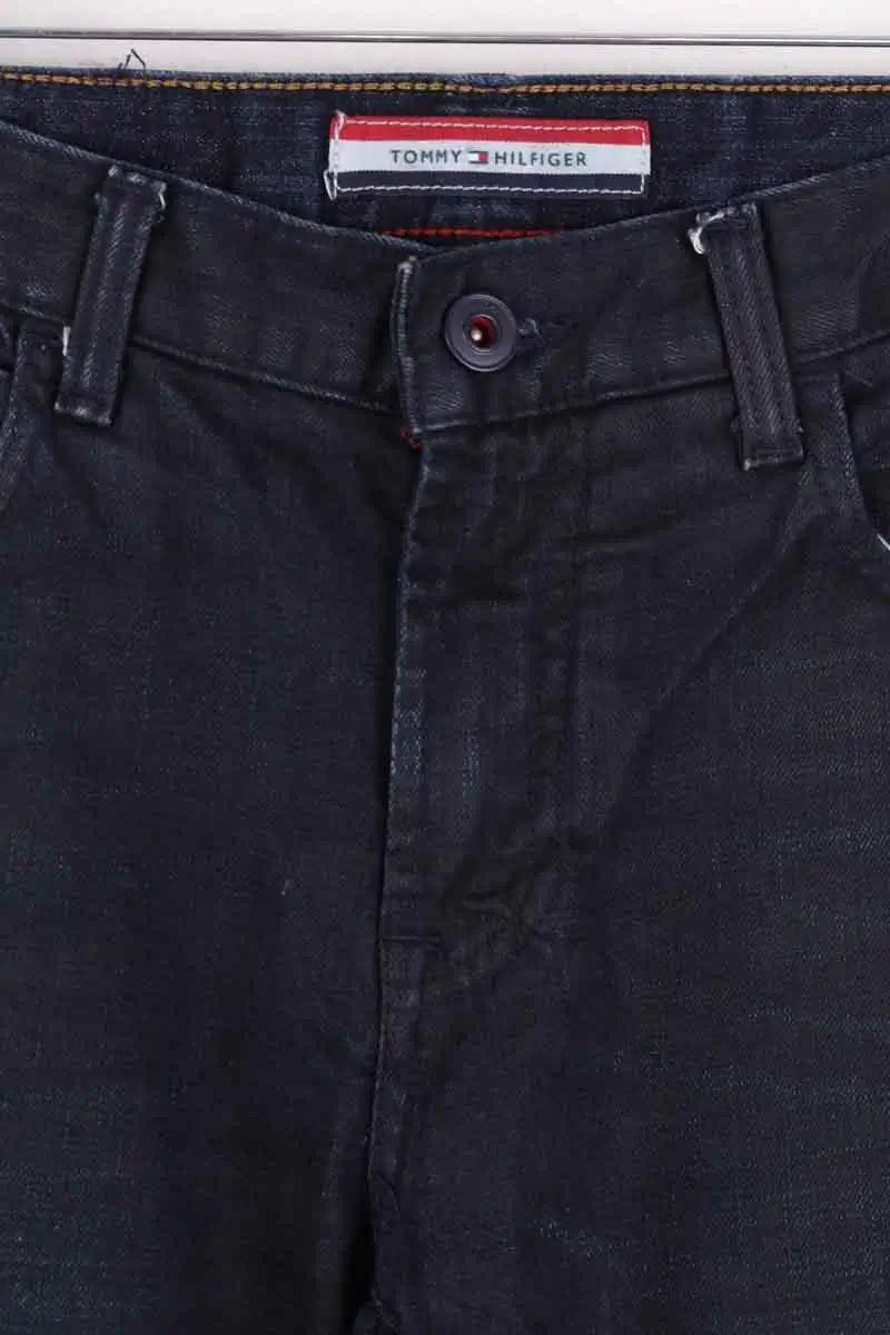 Jean slim Tommy Hilfiger Marine en Coton