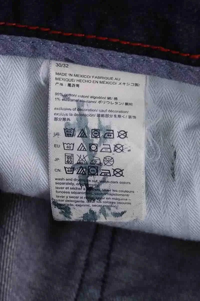 Jean slim Tommy Hilfiger Marine en Coton