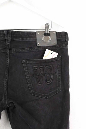 Jean slim Versace Anthracite en Coton