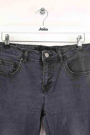 Jean slim Victoria Beckham Gris en Coton