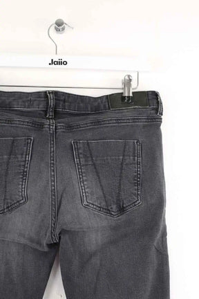Jean slim Victoria Beckham Gris en Coton