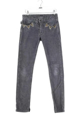 Jean slim Zadig & Voltaire Gris en Coton, taille S - Seconde Main