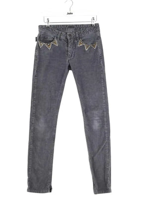 Jean slim Zadig & Voltaire Gris en Coton, taille S - Seconde Main