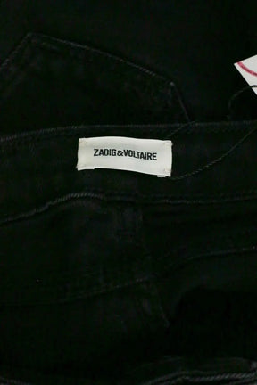 Jean slim Zadig & Voltaire Noir en Coton - élasthanne