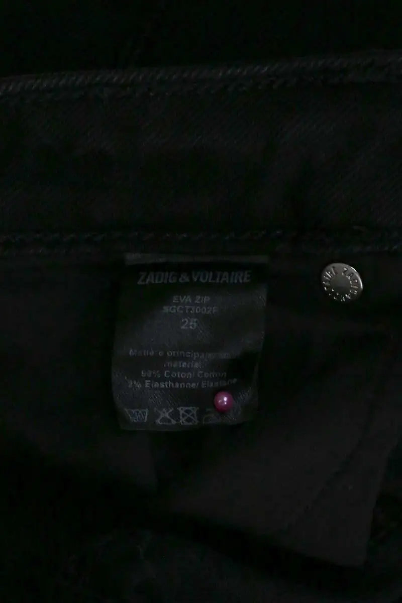 Jean slim Zadig & Voltaire Noir en Coton - élasthanne