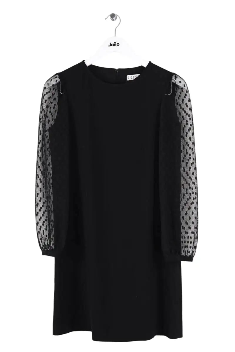 Robe Claudie Pierlot Noir en Synthétique, taille S - Seconde Main