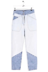 Jean droit Ba&Sh Bleu en Coton, taille S - Seconde Main