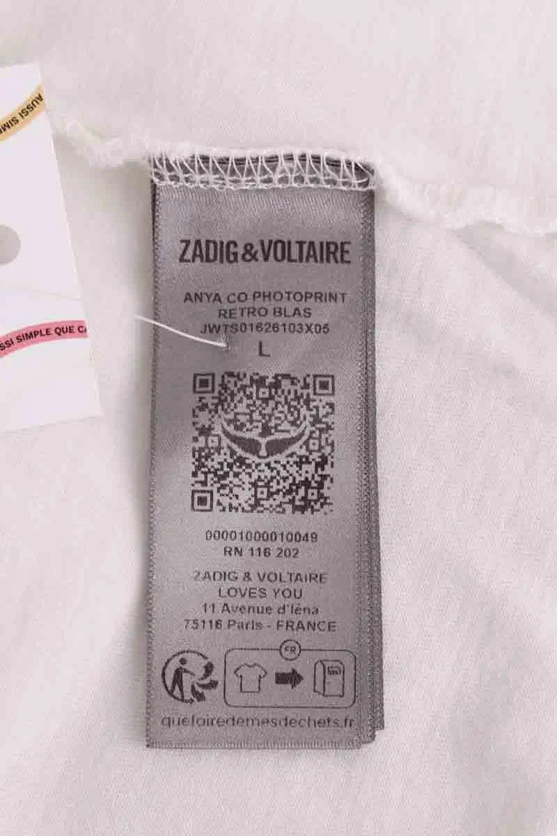 T-shirt Zadig & Voltaire Blanc en Coton