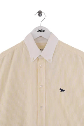Chemise Kitsuné Jaune en Coton
