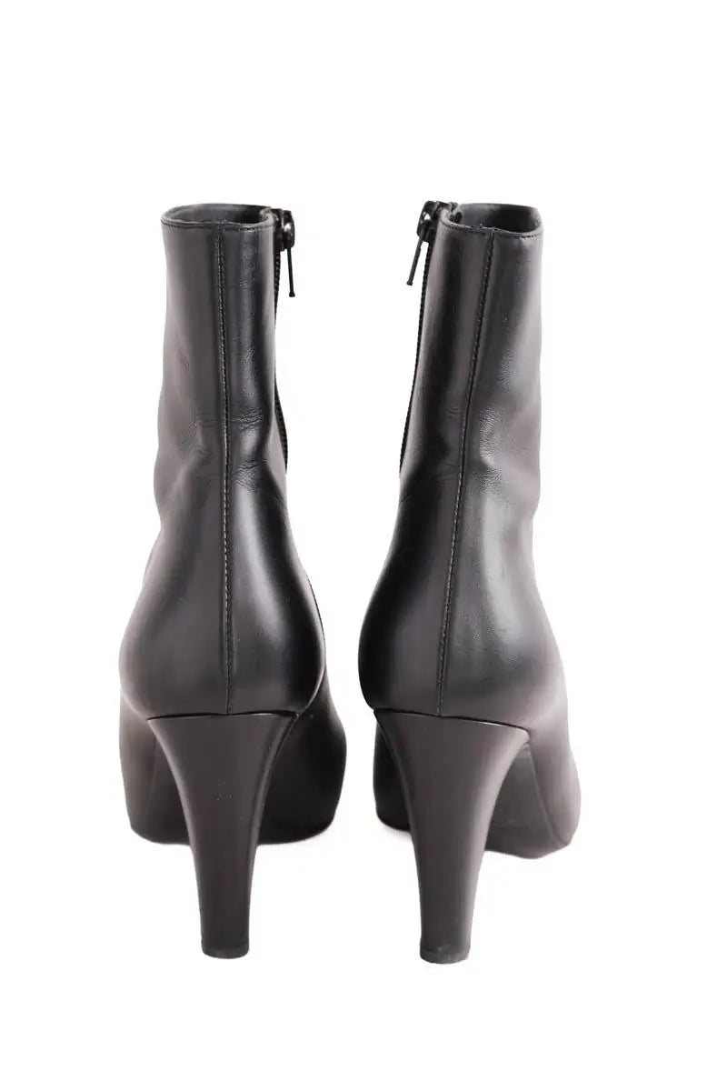 Boots Saint Laurent Noir en Cuir