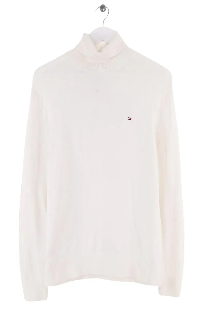 Pull col roulé Tommy Hilfiger Blanc en Cachemire, taille M - Seconde Main