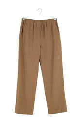 Pantalon droit Max Mara Marron en Laine, taille S - Seconde Main