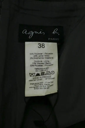 Jupe Agnès B. Gris en Synthétique