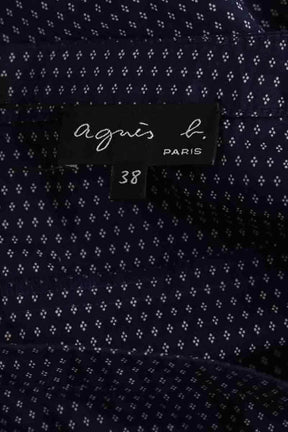 Jupe Agnès B. Marine en Coton