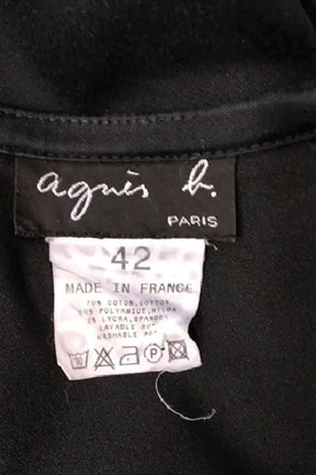 Jupe Agnès B. Noir en Coton