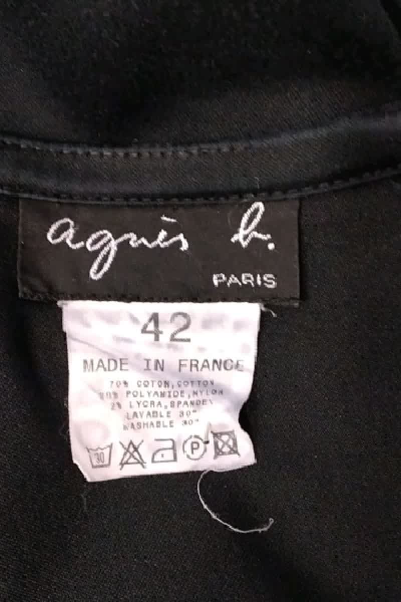 Jupe Agnès B. Noir en Coton