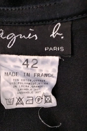 Jupe Agnès B. Noir en Coton
