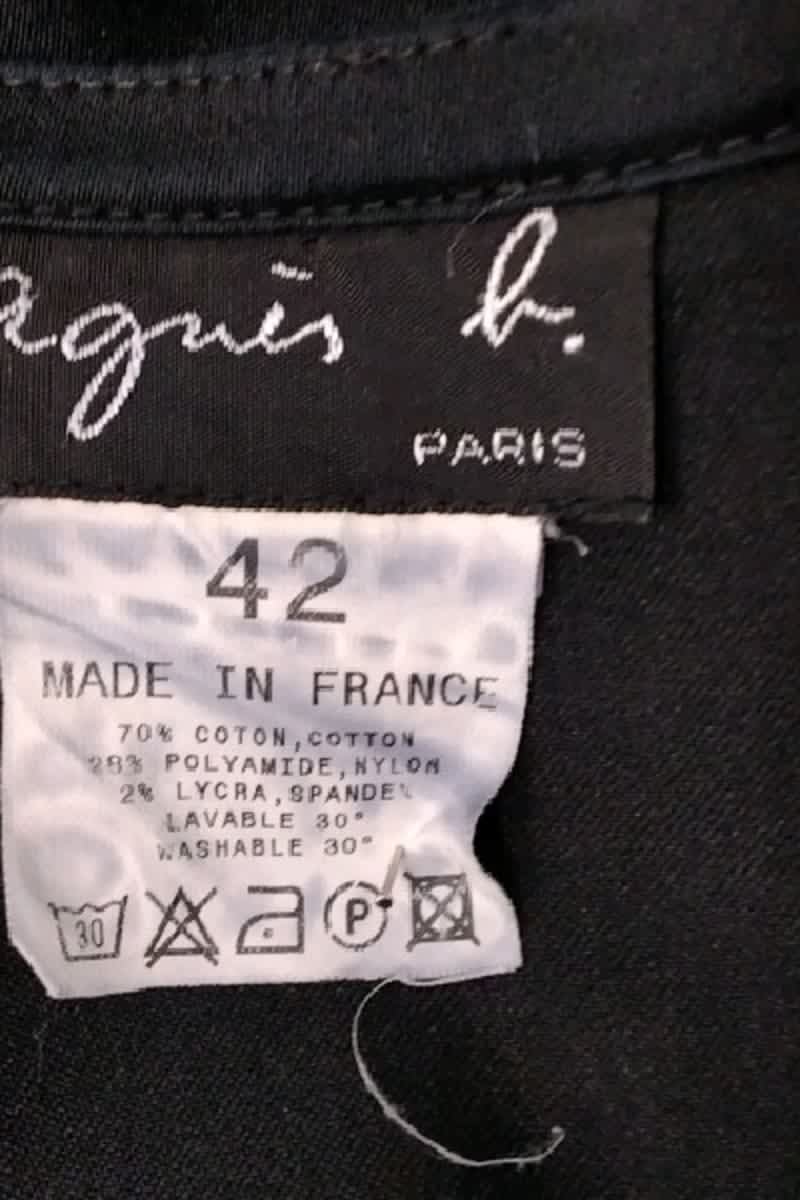 Jupe Agnès B. Noir en Coton