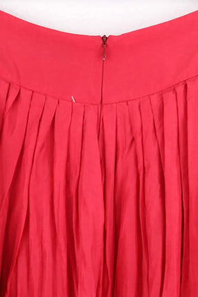 Jupe Agnès B. Rouge en Soie