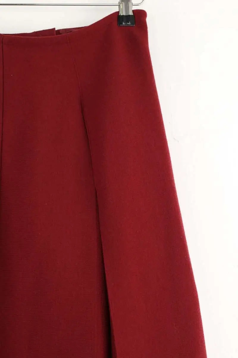 Jupe Alaïa Bordeaux en Laine