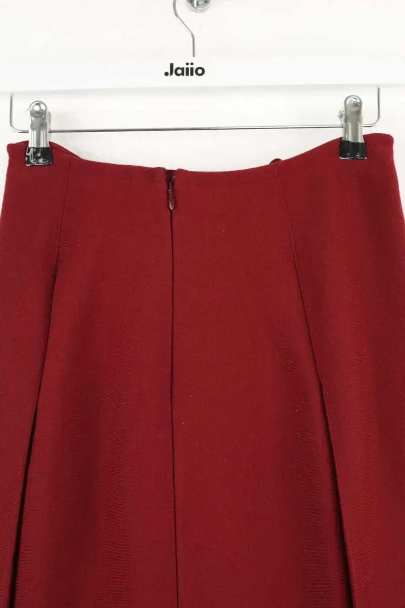 Jupe Alaïa Bordeaux en Laine