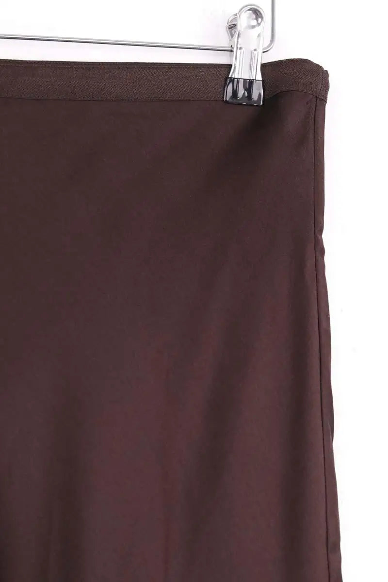 Jupe Anine Bing Marron en Soie
