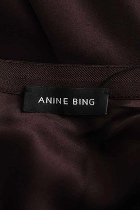 Jupe Anine Bing Marron en Soie
