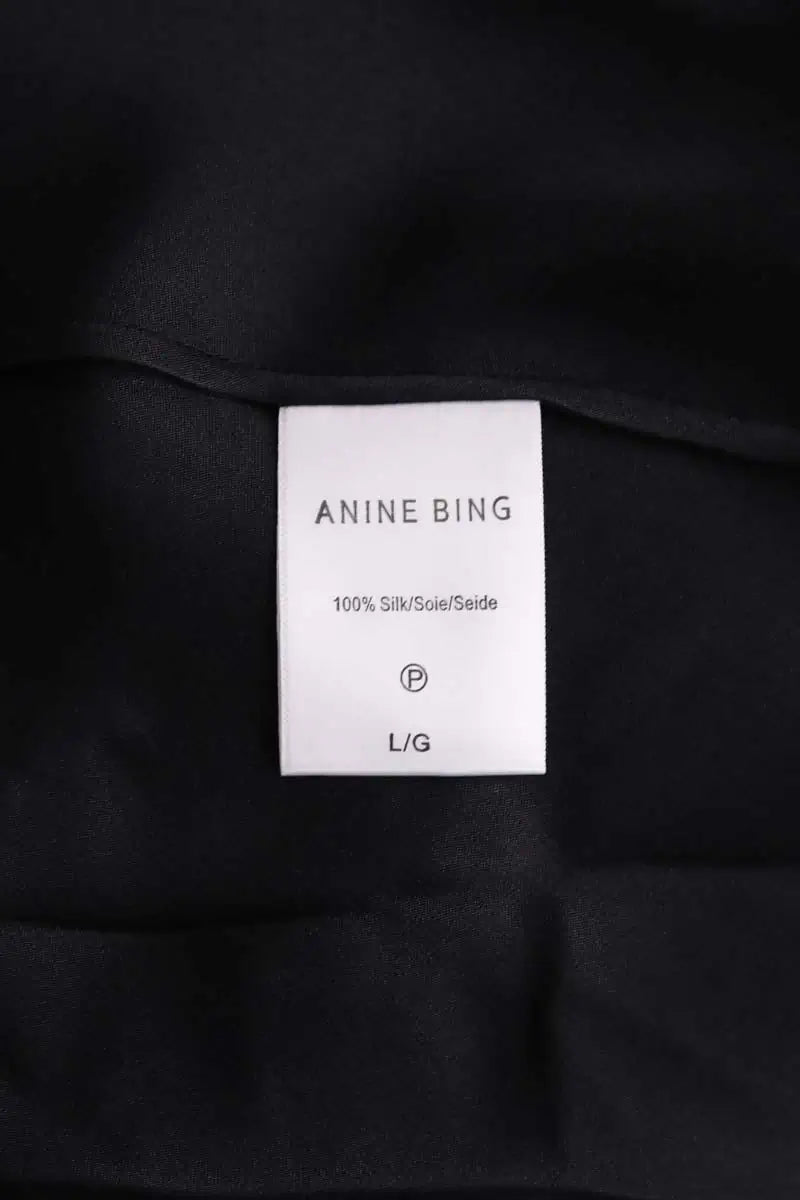 Jupe Anine Bing Noir en Soie