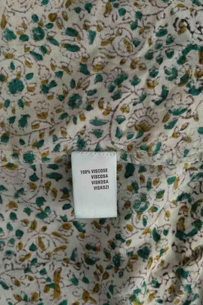 Jupe Antik Batik Vert en Coton
