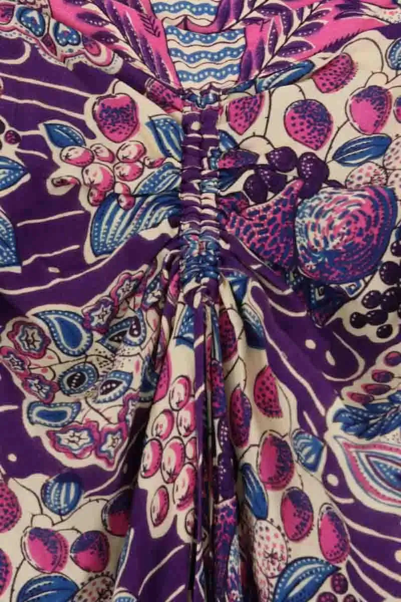 Jupe Antik Batik Violet en Synthétique