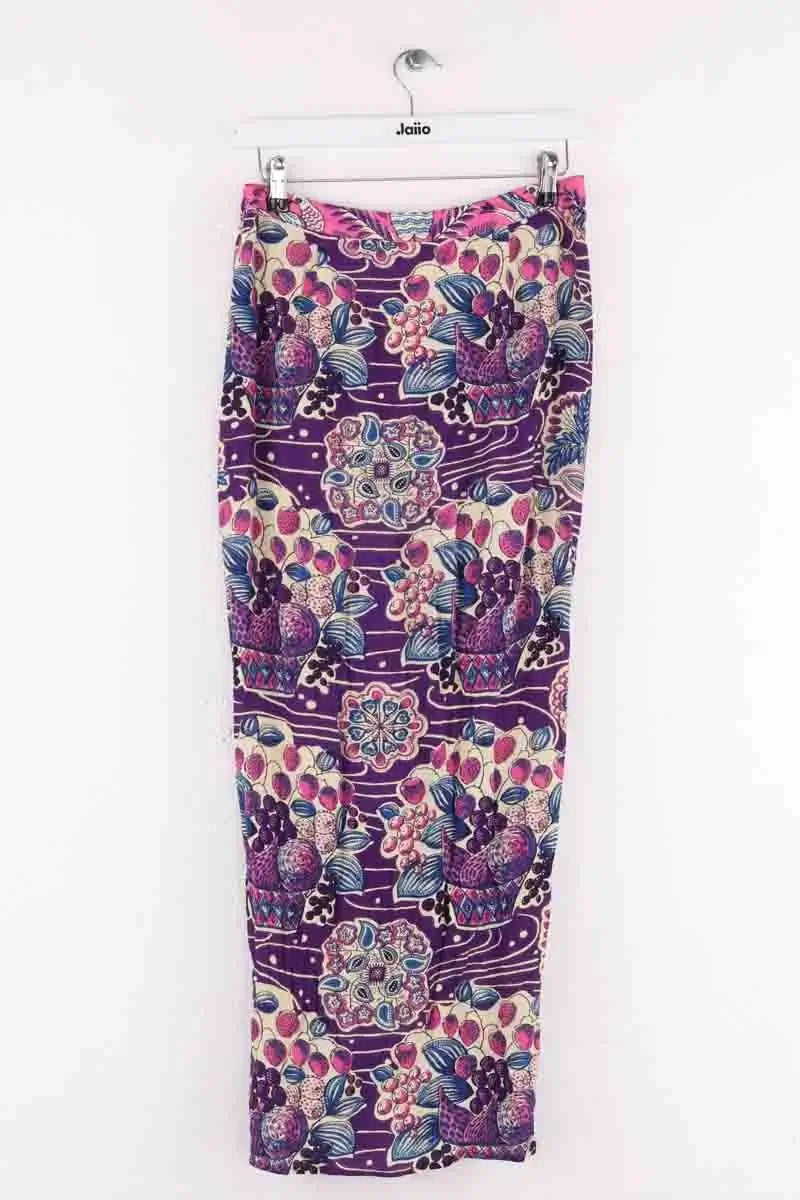 Jupe Antik Batik Violet en Synthétique