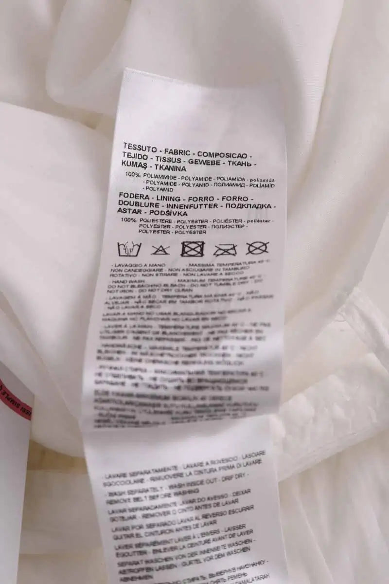 Jupe Armani Exchange Blanc en Synthétique