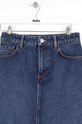Jupe Balenciaga Bleu en Coton