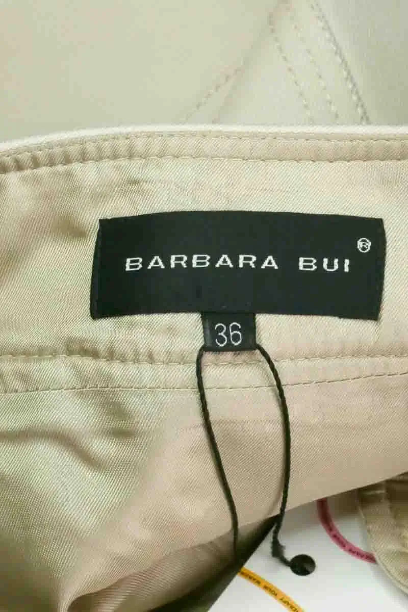Jupe Barbara Bui Beige en Laine