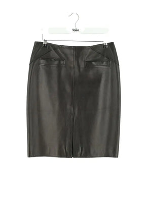 Jupe Barbara Bui Noir en Cuir, taille M - Seconde Main