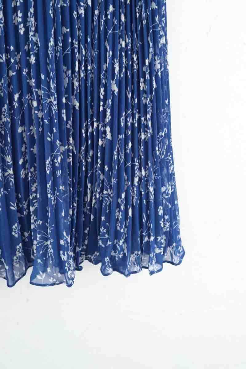 Jupe Bash Bleu en Polyester