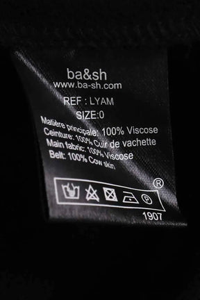 Jupe Ba&Sh Lyam Noir en Viscose
