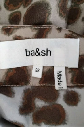 Jupe Bash Marron en Polyester