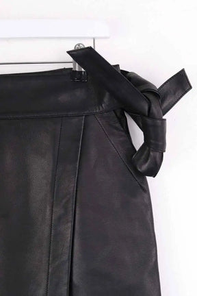 Jupe Ba&Sh Noir en Cuir