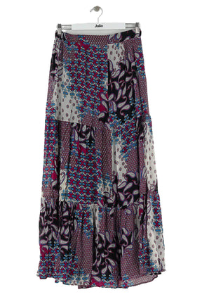 Jupe Bash Violet en Viscose, taille L - Seconde Main