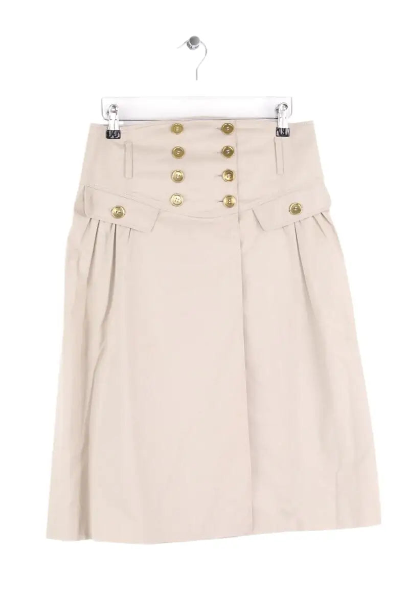 Jupe Burberry Beige en Coton, taille L - Seconde Main