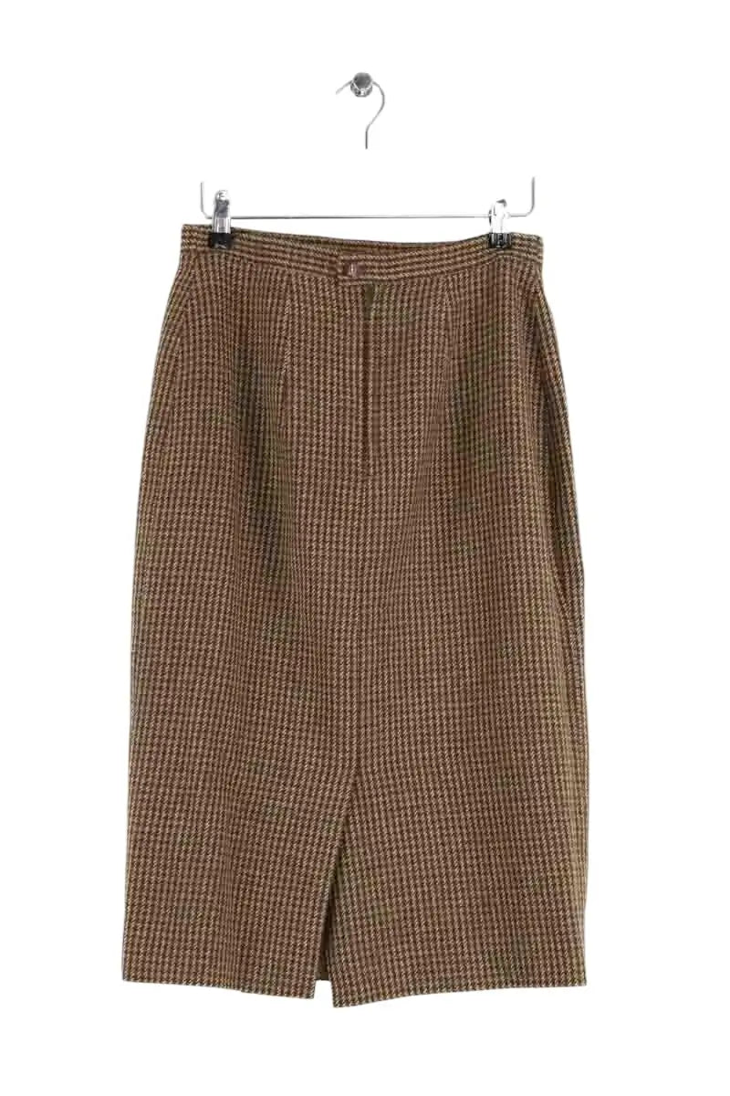 Jupe Burberry Marron en Laine, taille L - Seconde Main